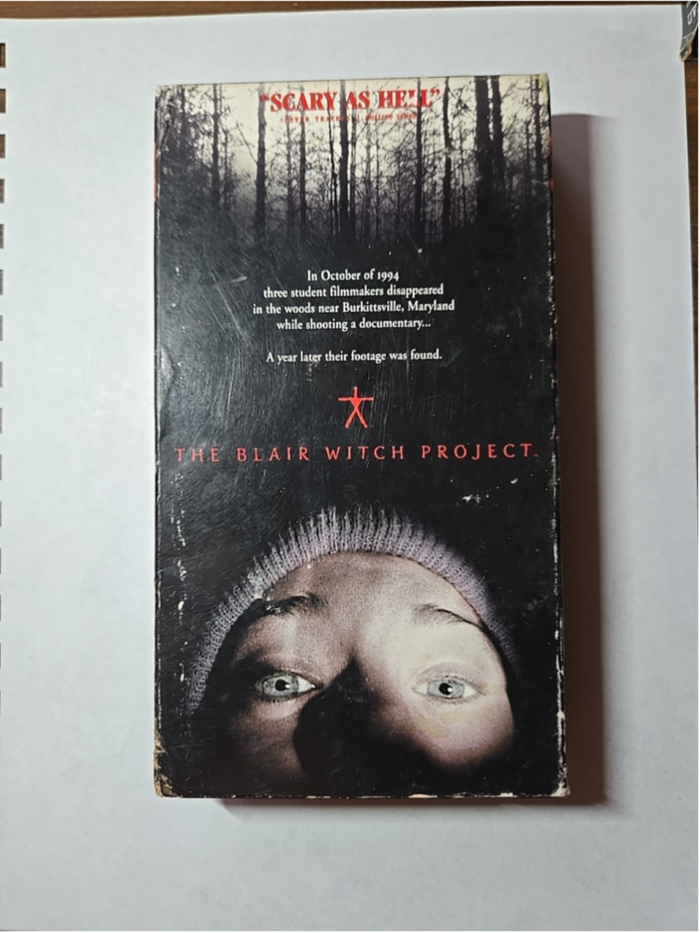 Vintage The Blair Witch Project VHS 1999 Scary Horror